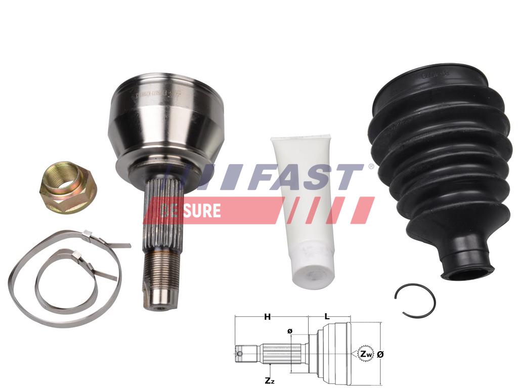 FT25072K C.V. JOINT FIAT DOBLO 00> OUTER 1.3 JTD