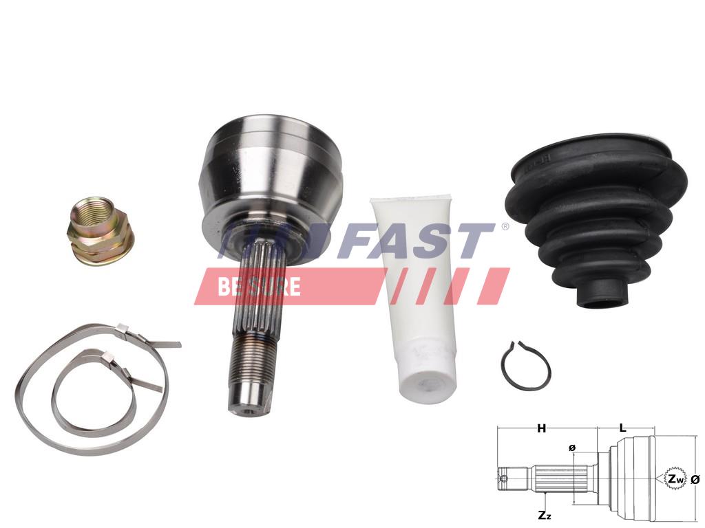 FT25076K C.V. JOINT FIAT PALIO/SIENA 97> 1.2/1.6