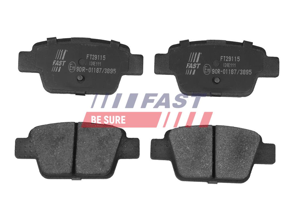 FT29115 BRAKE PADS FIAT STILO 01> REAR WITHOUT SENSOR