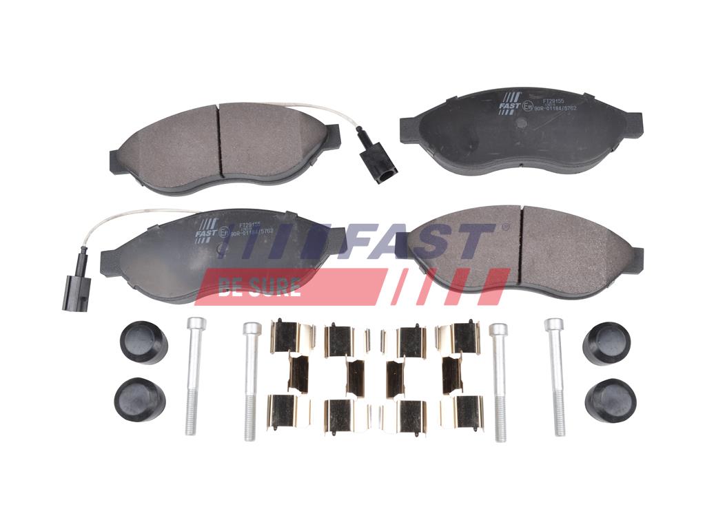 FT29155 BRAKE PADS FIAT DUCATO 06> FRONT 2-SENSORS 12/15/17Q LIGHT