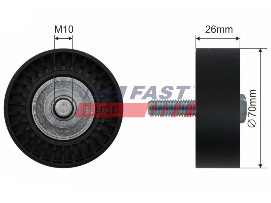 FT44530 MICRO BELT TENSIONER FIAT DUCATO 06>/ 14> PULLEY