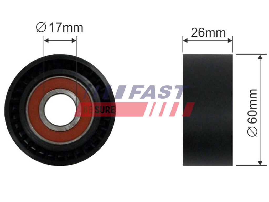FT44565 TENDICINGHIA DISTRIBUZIONE FIAT SCUDO 07> RULLO 1.6D