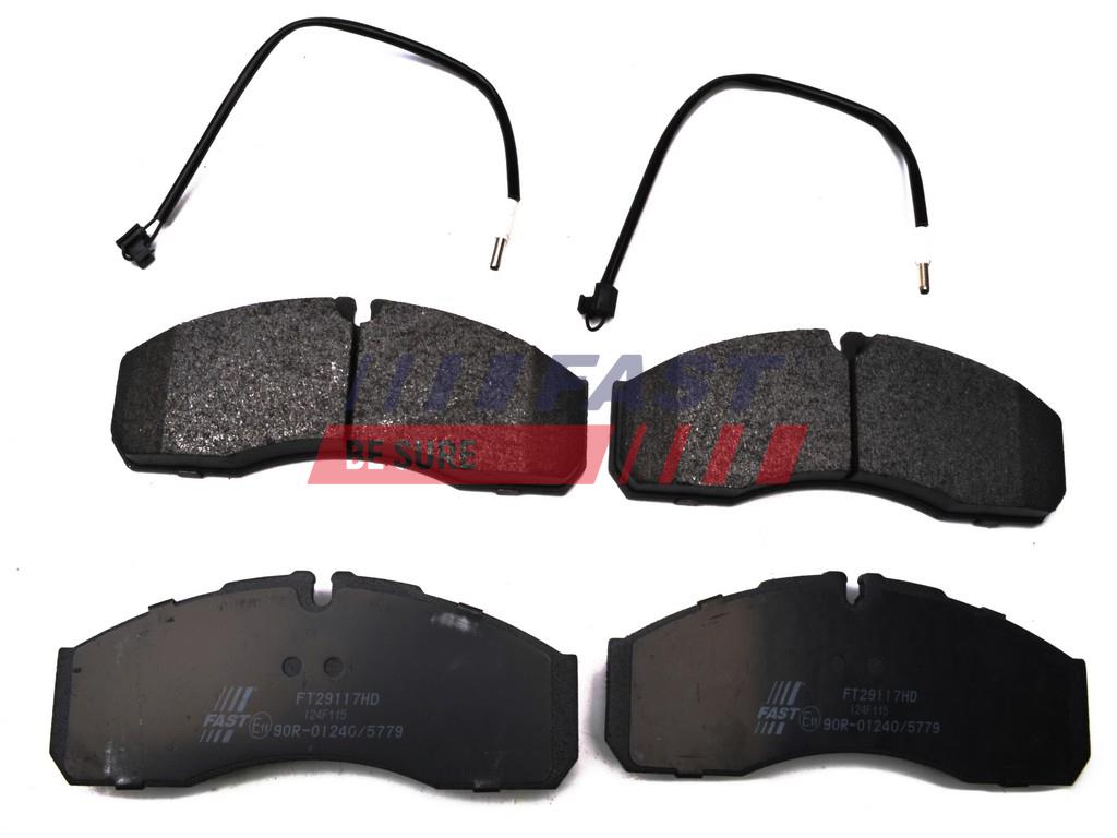 FT29117HD BRAKE PADS IVECO DAILY 00> FRONT 2-SENSORS 60/65C13