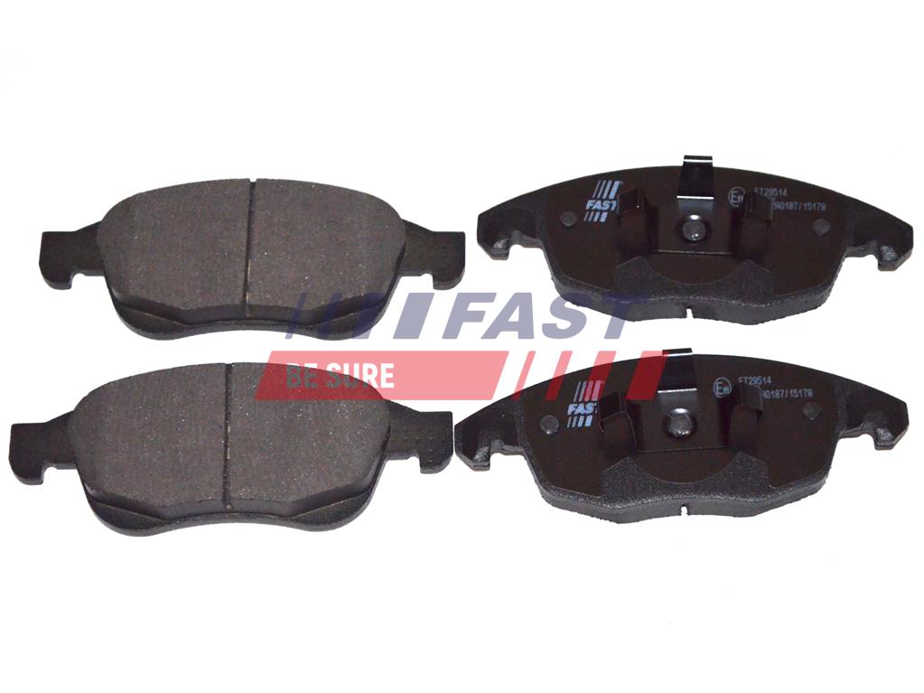 FT29514 BRZDOVÉ DESTIČKY CITROEN BERLINGO 08> PŘEDNÍ BEZ SENSOR