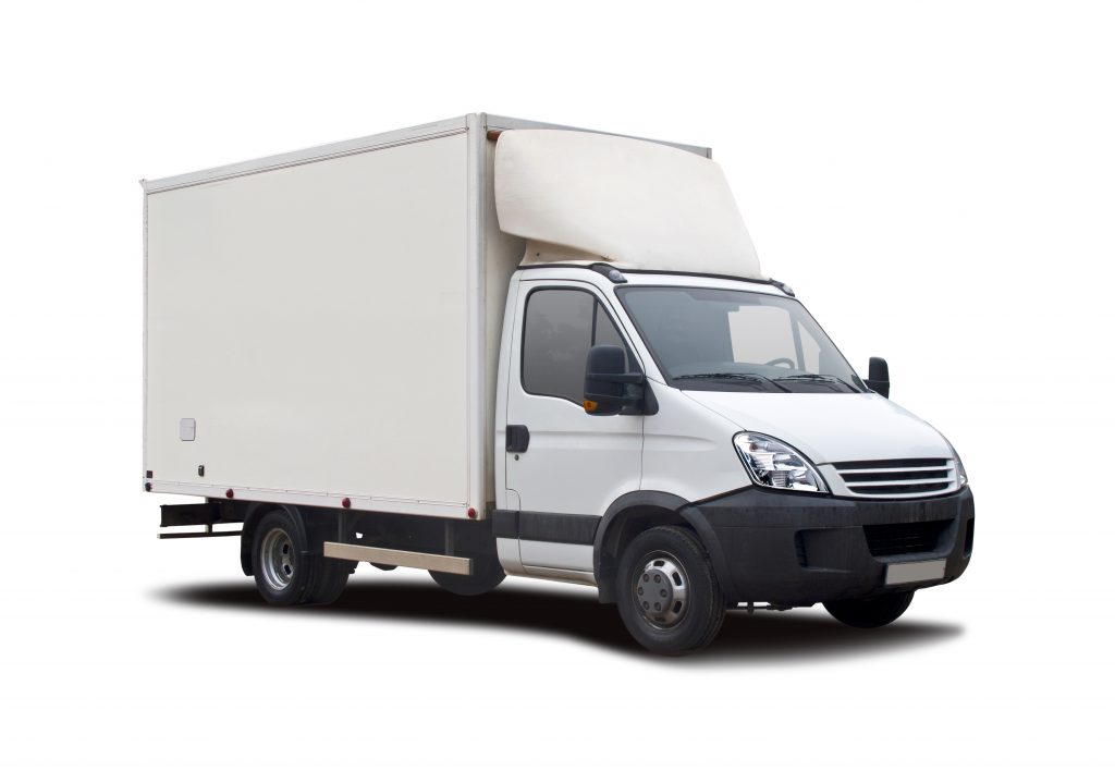 White Iveco Daily light commercial vehicle van.